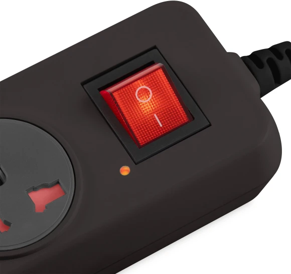 Сетевой фильтр Buro 500UNH-3-BG 3м (5 розеток) черный/серый (коробка)