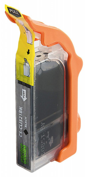 Картридж струйный Cactus CS-CLI521BK черный (9мл) для Canon Pixma MP540/MP550/MP620/MP630/MP640/MP660/MP980/MP990/iP3600/iP4600/iP4700/MX860
