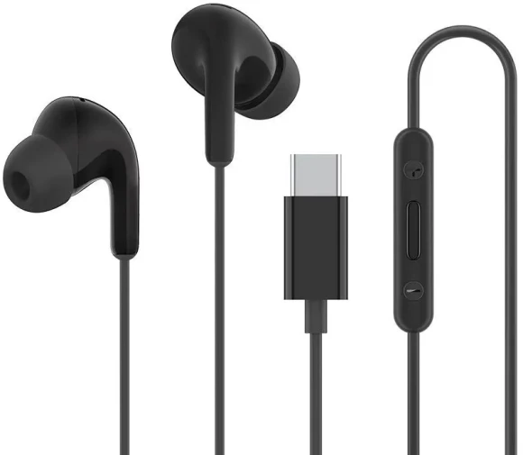Гарнитура внутриканальные Xiaomi Type-C Earphones 1.25м белый проводные крепление за ухом (BHR8931GL)