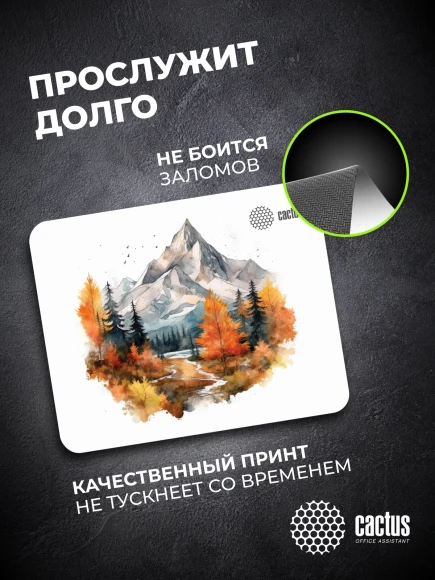 Коврик для мыши Cactus Autumn mountains 220x180x2мм (CS-MP-P10XS) Коврик для мыши Cactus Autumn mountains 220x180x2мм (CS-MP-P10XS)