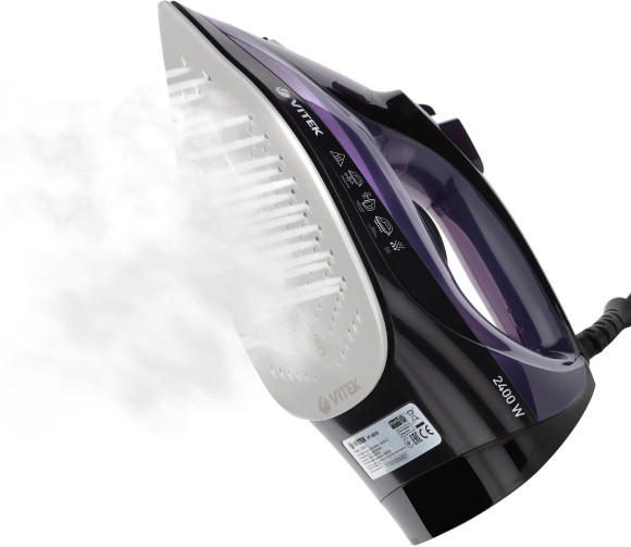 Утюг Vitek VT-8316 2400Вт черный/фиолетовый