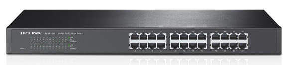 Коммутатор TP-Link TL-SF1024 (L2) 24x100Мбит/с неуправляемый