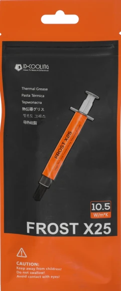Термопаста ID-Cooling FROST X25 2g 10.5Вт/(м-К) шприц 2гр. Термопаста ID-Cooling FROST X25 2g 10.5Вт/(м-К) шприц 2гр.
