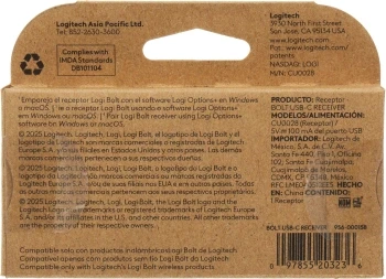 Ресивер USB Logitech Bolt черный