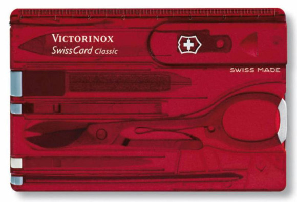 Швейцарская карта Victorinox SwissCard Classic (0.7100.T) красный полупрозрачный коробка подарочная Швейцарская карта Victorinox SwissCard Classic (0.7100.T) красный полупрозрачный коробка подарочная