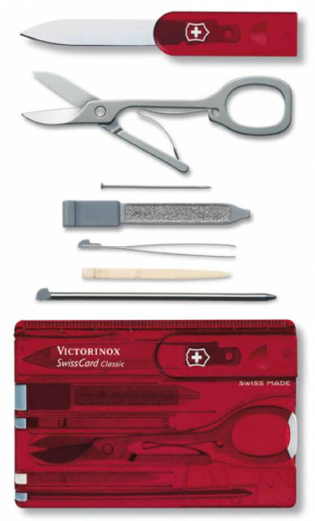 Швейцарская карта Victorinox SwissCard Classic (0.7100.T) красный полупрозрачный коробка подарочная Швейцарская карта Victorinox SwissCard Classic (0.7100.T) красный полупрозрачный коробка подарочная