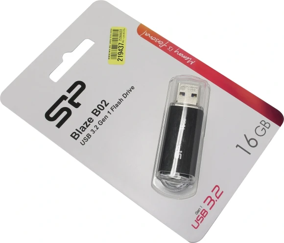 Флеш Диск Silicon Power 16Gb Blaze B02 SP016GBUF3B02V1K USB3.1 черный