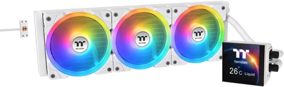 Система водяного охлаждения Thermaltake MAGFloe 420 Ultra ARGB Soc-AM5/AM4/1200/1700/1851 черный 4-pin 34.5-38.8dB Al LCD 360W Ret (CL-W451-PL14SW-A) Система водяного охлаждения Thermaltake MAGFloe 420 Ultra ARGB Soc-AM5/AM4/1200/1700/1851 черный 4-pin 34.5-38.8dB Al LCD 360W Ret (CL-W451-PL14SW-A)