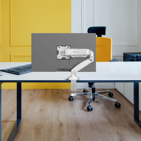 Кронштейн для мониторов Onkron G80W белый 13"-32" макс.8кг настольный поворот и наклон верт.перемещ. Кронштейн для мониторов Onkron G80W белый 13"-32" макс.8кг настольный поворот и наклон верт.перемещ.