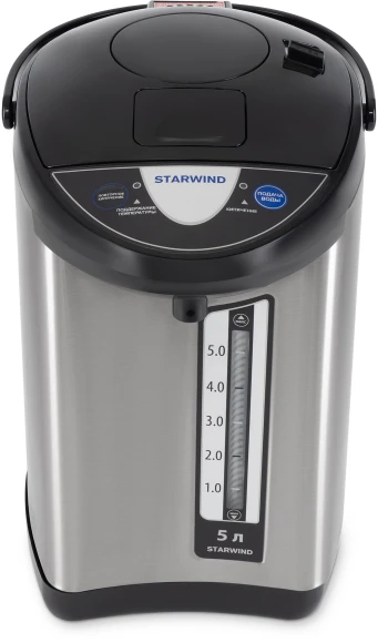 Термопот Starwind STP5741 5л. 800Вт серебристый/черный Термопот Starwind STP5741 5л. 800Вт серебристый/черный
