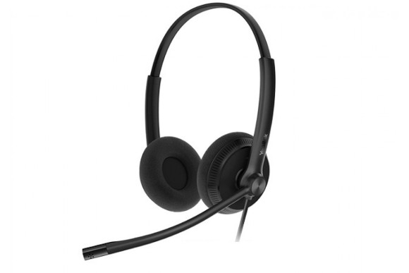 Гарнитура проводная Yealink YHS34 Dual черный Гарнитура проводная Yealink YHS34 Dual черный