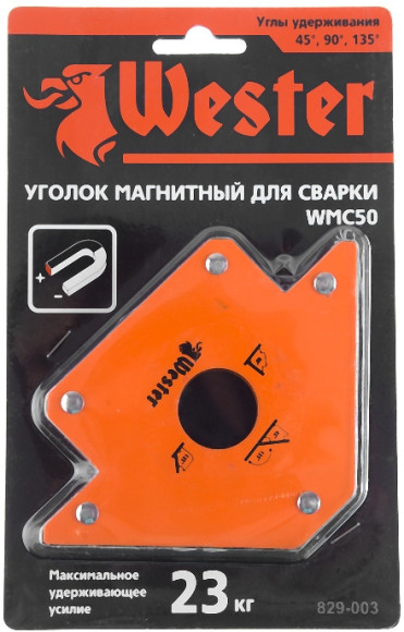 Магнитный угольник Wester WMC50 (344438)