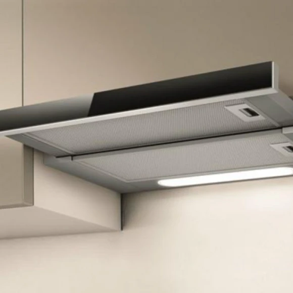 Вытяжка встраиваемая Elica Elite 14 Lux GRVT/A/60 серый/стекло черное управление: кнопочное (1 мотор)