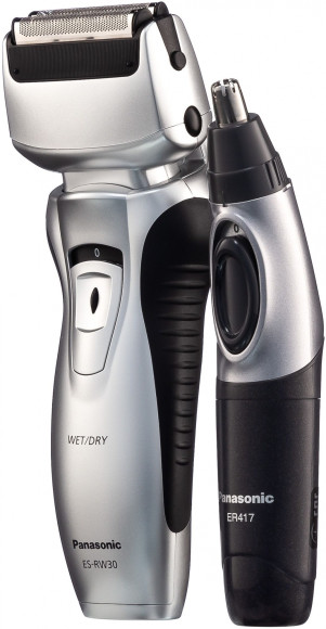 Бритва сетчатая Panasonic ES-RW30CM реж.эл.:2 питан.:аккум. серебристый/черный