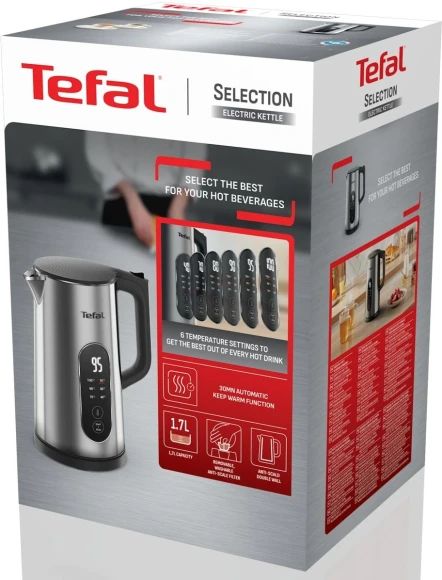 Чайник электрический Tefal KI871DE0 1.7л. 1500Вт серебристый корпус: нерж.сталь/пластик (7211419755) Чайник электрический Tefal KI871DE0 1.7л. 1500Вт серебристый корпус: нерж.сталь/пластик (7211419755)
