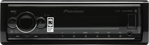 Автомагнитола Pioneer MVH-S520BT 1DIN 4x50Вт AUX DSP 3 RDS