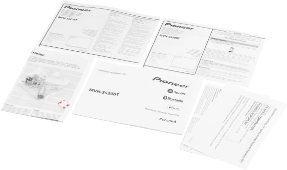Автомагнитола Pioneer MVH-S520BT 1DIN 4x50Вт AUX DSP 3 RDS