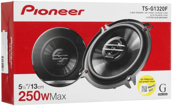 Колонки автомобильные Pioneer TS-G1320F 250Вт 88дБ 4Ом 13см (5дюйм) (ком.:2кол.) коаксиальные двухполосные