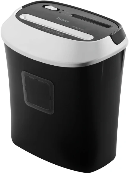 Шредер Buro Office BU-S1201 черный/серебристый с автоподачей (секр.P-4) фрагменты 12лист. 25лтр. скрепки скобы пл.карты CD