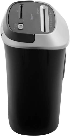 Шредер Buro Office BU-S1201 черный/серебристый с автоподачей (секр.P-4) фрагменты 12лист. 25лтр. скрепки скобы пл.карты CD