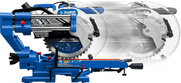 Торцовочная пила Зубр ППТ-305-П 2000Вт 5000об/мин d=305мм