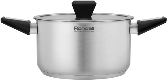 Кастрюля Rondell Blitz RDS-1890 5.2л. d=24см (с крышкой) стальной