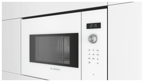 Микроволновая печь Bosch BFL524MW0 20л. 800Вт белый (встраиваемая) Микроволновая печь Bosch BFL524MW0 20л. 800Вт белый (встраиваемая)