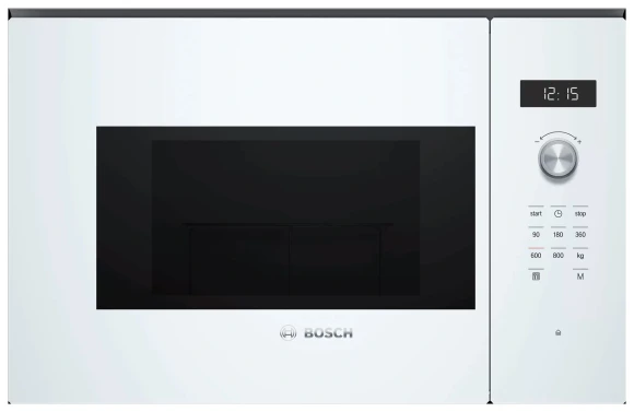Микроволновая печь Bosch BFL524MW0 20л. 800Вт белый (встраиваемая) Микроволновая печь Bosch BFL524MW0 20л. 800Вт белый (встраиваемая)