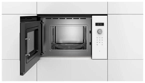 Микроволновая печь Bosch BFL524MW0 20л. 800Вт белый (встраиваемая) Микроволновая печь Bosch BFL524MW0 20л. 800Вт белый (встраиваемая)