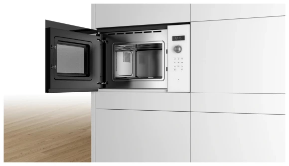 Микроволновая печь Bosch BFL524MW0 20л. 800Вт белый (встраиваемая) Микроволновая печь Bosch BFL524MW0 20л. 800Вт белый (встраиваемая)