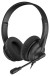 Наушники с микрофоном A4Tech HS-10 черный/белый 2м накладные оголовье (HS-10/3.5MM PLUG/BLACK)
