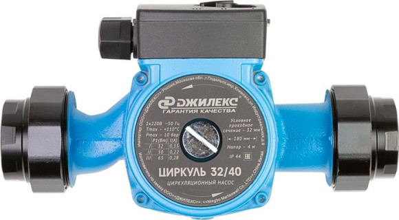 Насос циркуляционный Джилекс Циркуль 32/40 80Вт 3300л/час (3240) Насос циркуляционный Джилекс Циркуль 32/40 80Вт 3300л/час (3240)