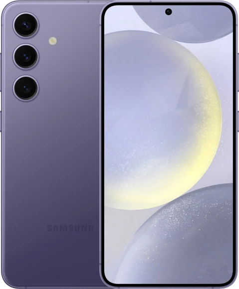 Смартфон Samsung SM-S921B Galaxy S24 256Gb 8Gb фиолетовый моноблок 3G 4G 2Sim 6.2" 1080x2340 Android 14 50Mpix 802.11 a/b/g/n/ac/ax NFC GPS GSM900/1800 GSM1900 Protect