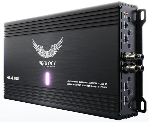 Усилитель автомобильный Prology HQ-4.100 четырехканальный Усилитель автомобильный Prology HQ-4.100 четырехканальный