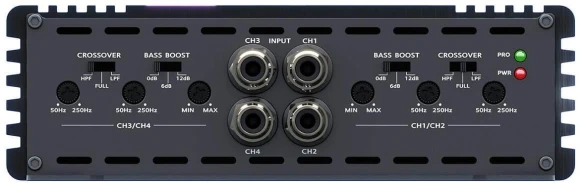 Усилитель автомобильный Prology HQ-4.100 четырехканальный Усилитель автомобильный Prology HQ-4.100 четырехканальный