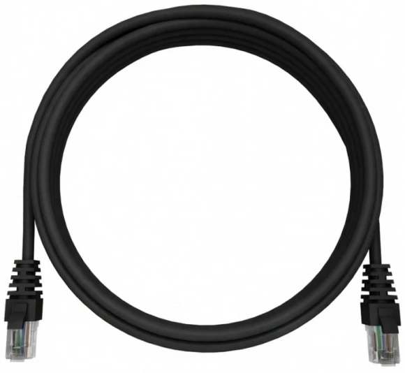 Патч-корд NTSS NTSS-PC-UTP-RJ45-5e-5.0-LSZH-BL UTP RJ-45 вил.-вилка RJ-45 кат.5E 5м черный LSZH 26AWG