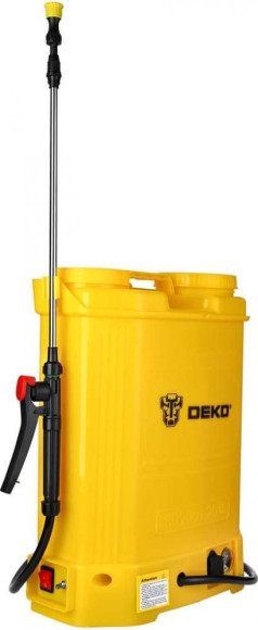 Опрыскиватель Deko DKSP10 аккум. наплеч. 16л желтый (065-0942) Опрыскиватель Deko DKSP10 аккум. наплеч. 16л желтый (065-0942)