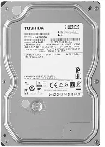 Жесткий диск Toshiba SATA-III 2TB DT02ACA200 Notebook/Desktop (7200rpm) 256Mb 3.5"