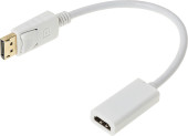 Переходник HDMI (f)/DisplayPort (m) белый Переходник HDMI (f)/DisplayPort (m) белый