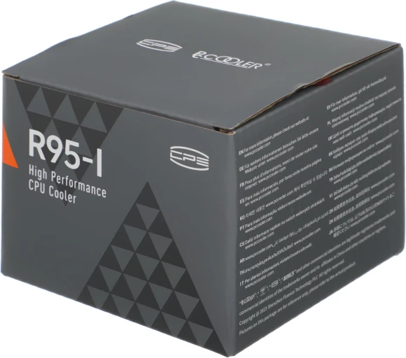 Устройство охлаждения(кулер) PcCooler R95-I Soc-1200/1700/1851 серебристый/черный 4-pin 31.2dB Al+Cu 95W 400gr Ret (R95-XXNIXX-GL)