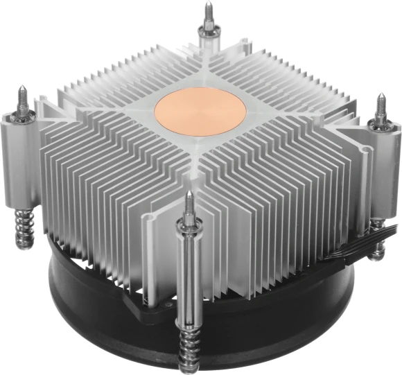 Устройство охлаждения(кулер) PcCooler R95-I Soc-1200/1700/1851 серебристый/черный 4-pin 31.2dB Al+Cu 95W 400gr Ret (R95-XXNIXX-GL)