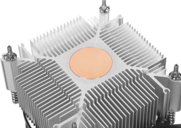 Устройство охлаждения(кулер) PcCooler R95-I Soc-1200/1700/1851 серебристый/черный 4-pin 31.2dB Al+Cu 95W 400gr Ret (R95-XXNIXX-GL)