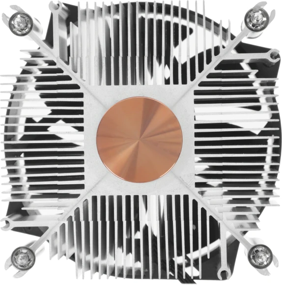 Устройство охлаждения(кулер) PcCooler R95-I Soc-1200/1700/1851 серебристый/черный 4-pin 31.2dB Al+Cu 95W 400gr Ret (R95-XXNIXX-GL)