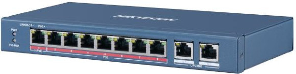 Коммутатор Hikvision DS-3E0310HP-E 8x100Мбит/с 2x1Гбит/с 7PoE+ 1PoE++ 110W неуправляемый Коммутатор Hikvision DS-3E0310HP-E 8x100Мбит/с 2x1Гбит/с 7PoE+ 1PoE++ 110W неуправляемый
