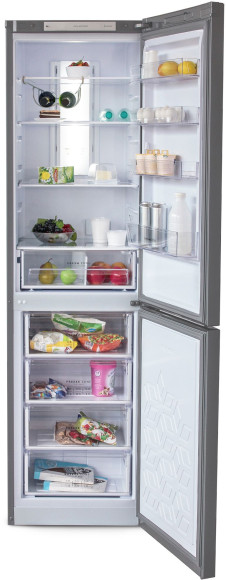 Холодильник Бирюса Б-I980NF 2-хкамерн. нержавеющая сталь глянц.