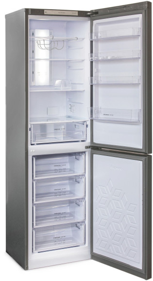 Холодильник Бирюса Б-I980NF 2-хкамерн. нержавеющая сталь глянц.