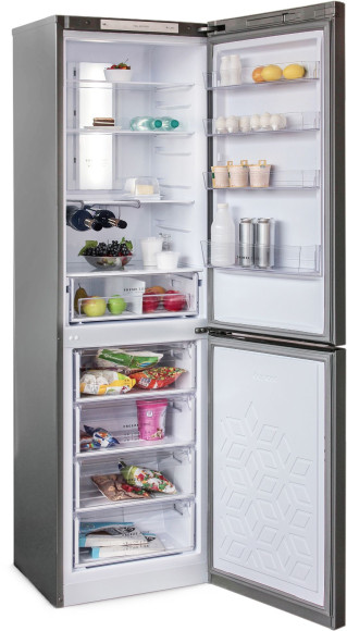 Холодильник Бирюса Б-I980NF 2-хкамерн. нержавеющая сталь глянц.