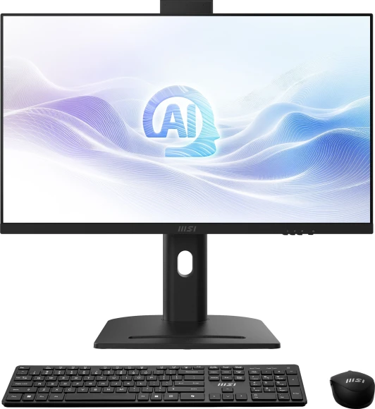 Моноблок MSI Modern AM273QP AI 1UM-093RU 27" WQHD Core Ultra 7 155H (1.4) 32Gb SSD1Tb Graphics CR Windows 11 Pro 2.5Gigabit WiFi BT 150W клавиатура мышь Cam белый 2560x1440