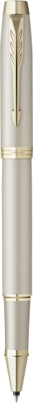 Ручка роллер Parker IM Monochrome T328 (2172955) Champagne PVD F черн. черн. подар.кор.