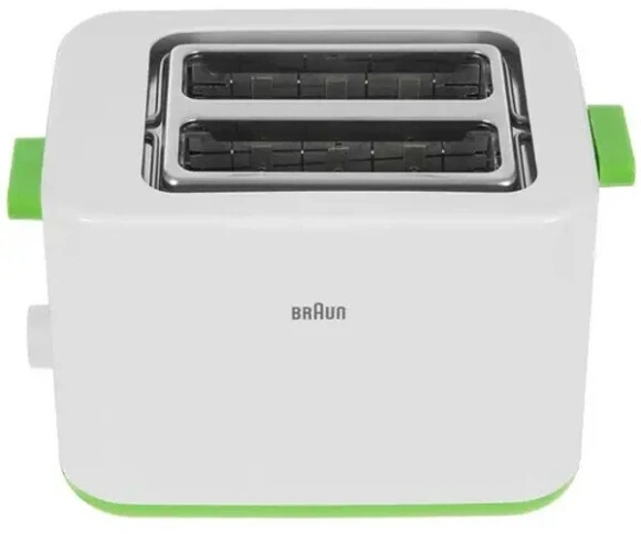 Тостер Braun HT1010GR 900Вт белый/зеленый Тостер Braun HT1010GR 900Вт белый/зеленый